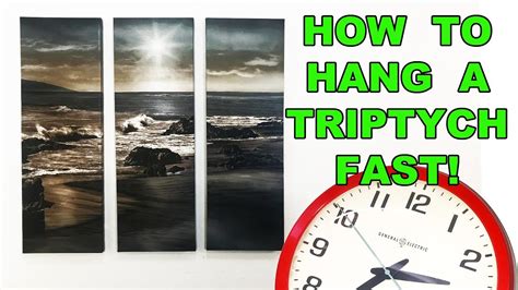 How to hang a Triptych FAST and EASY .